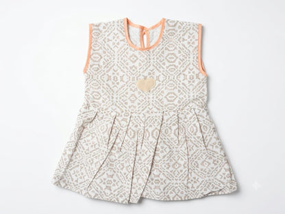 Baby Girl Boho Tile Print Frock - Mashoom Janan