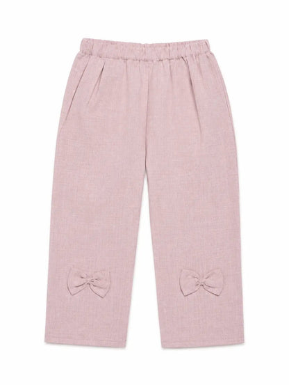 Baby Girl Bunny Embroidered Frock & Trouser Set - Mashoom Janan
