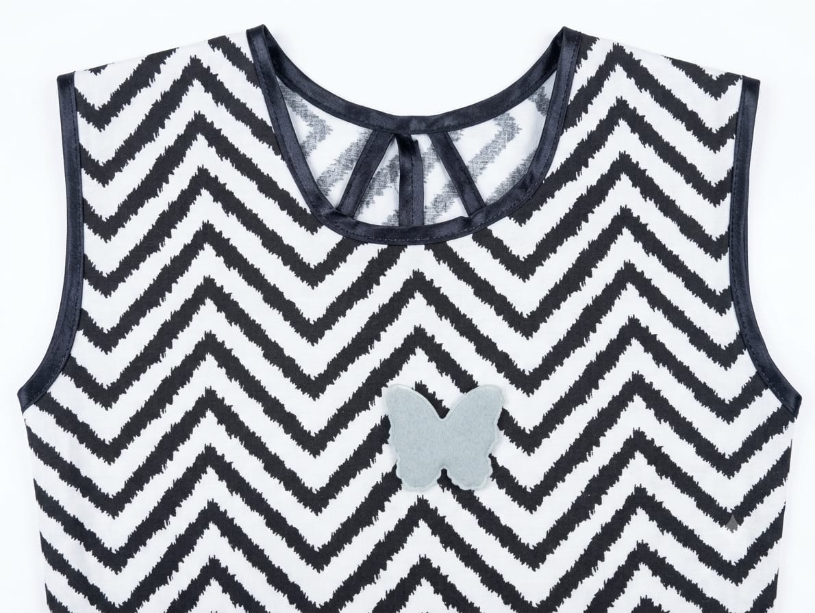 Baby Girl Chevron Zigzag Frock - Mashoom Janan