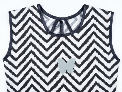 Baby Girl Chevron Zigzag Frock - Mashoom Janan