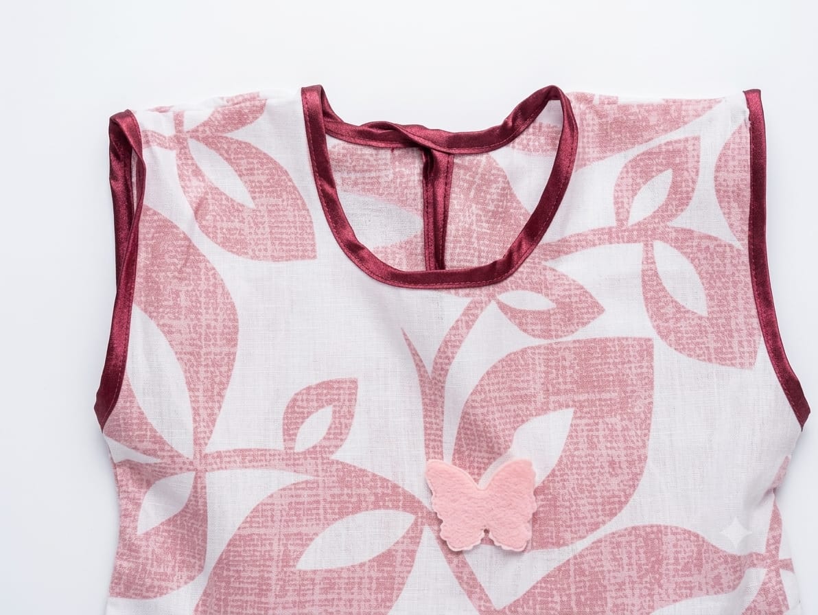 Baby Girl Dusty Pink Botanical Frock - Mashoom Janan