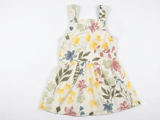 Baby Girl Floral Garden Print Cotton Frock - Mashoom Janan