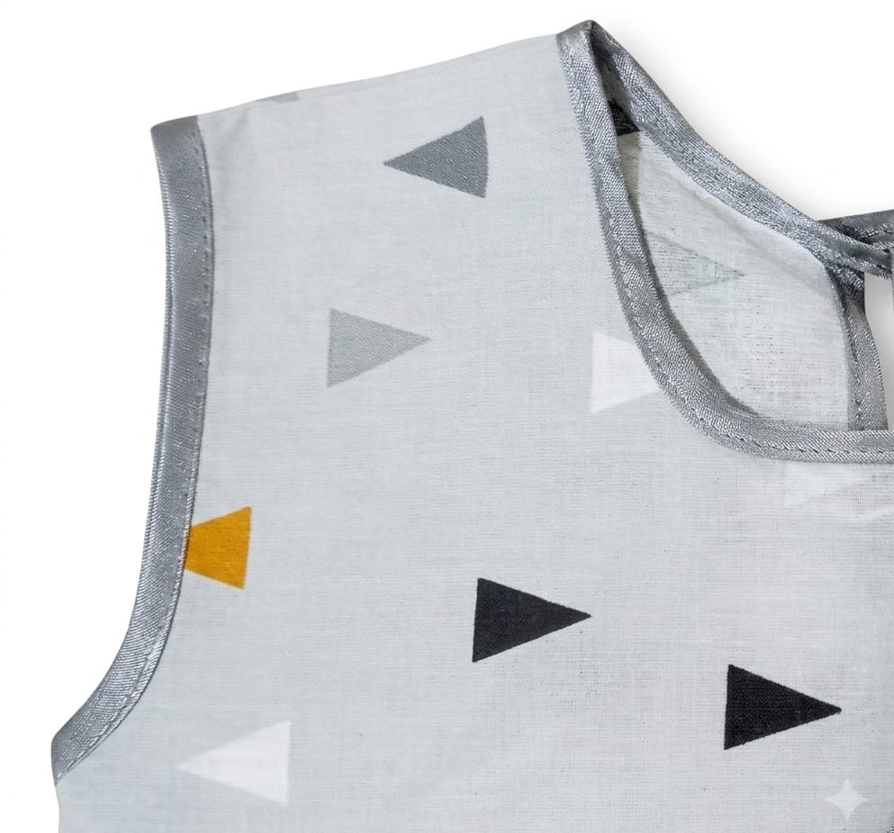 Baby Girl Geometric Triangle Print Frock - Mashoom Janan