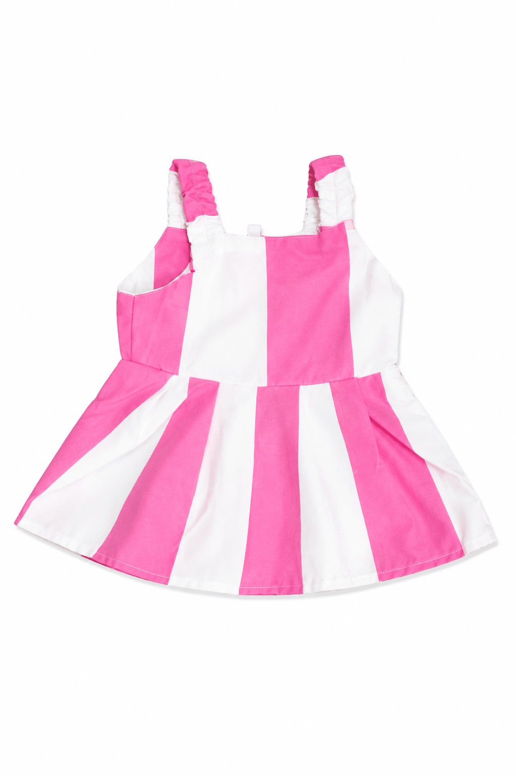 Baby Girl Pink Sugar Stripe Summer Frock - Mashoom Janan