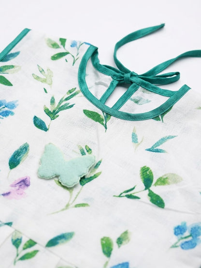 Baby Girl Watercolour Floral Frock - Mashoom Janan