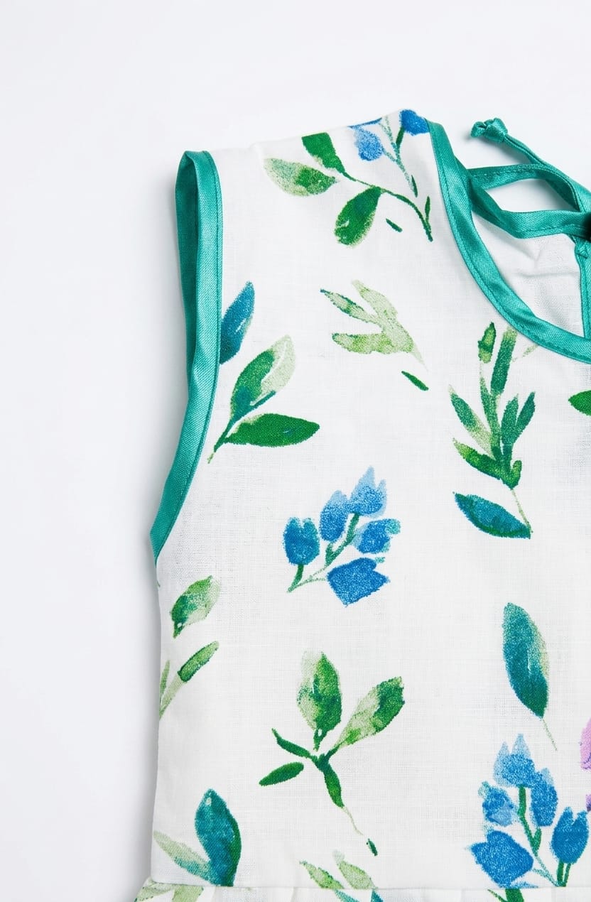 Baby Girl Watercolour Floral Frock - Mashoom Janan