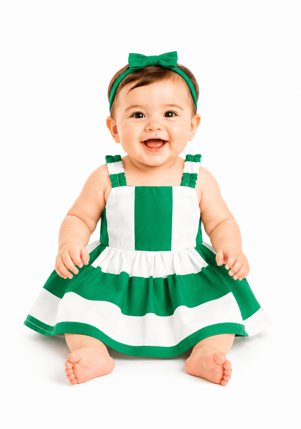 Emerald Garden Party Frock - Mashoom Janan