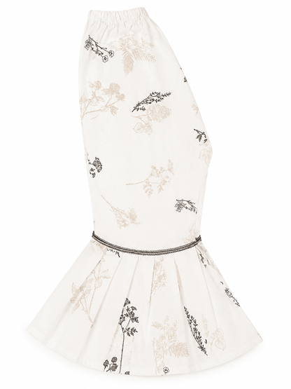 Girl's Floral Print Gharara Set - Mashoom Janan