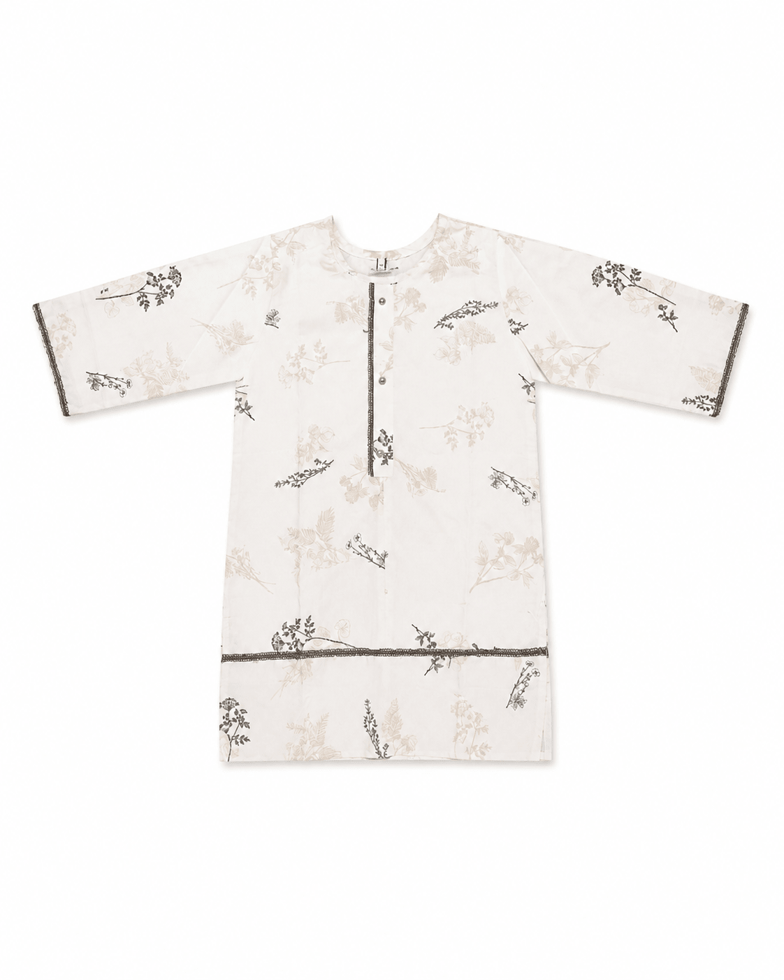 Girl's Floral Print Gharara Set - Mashoom Janan