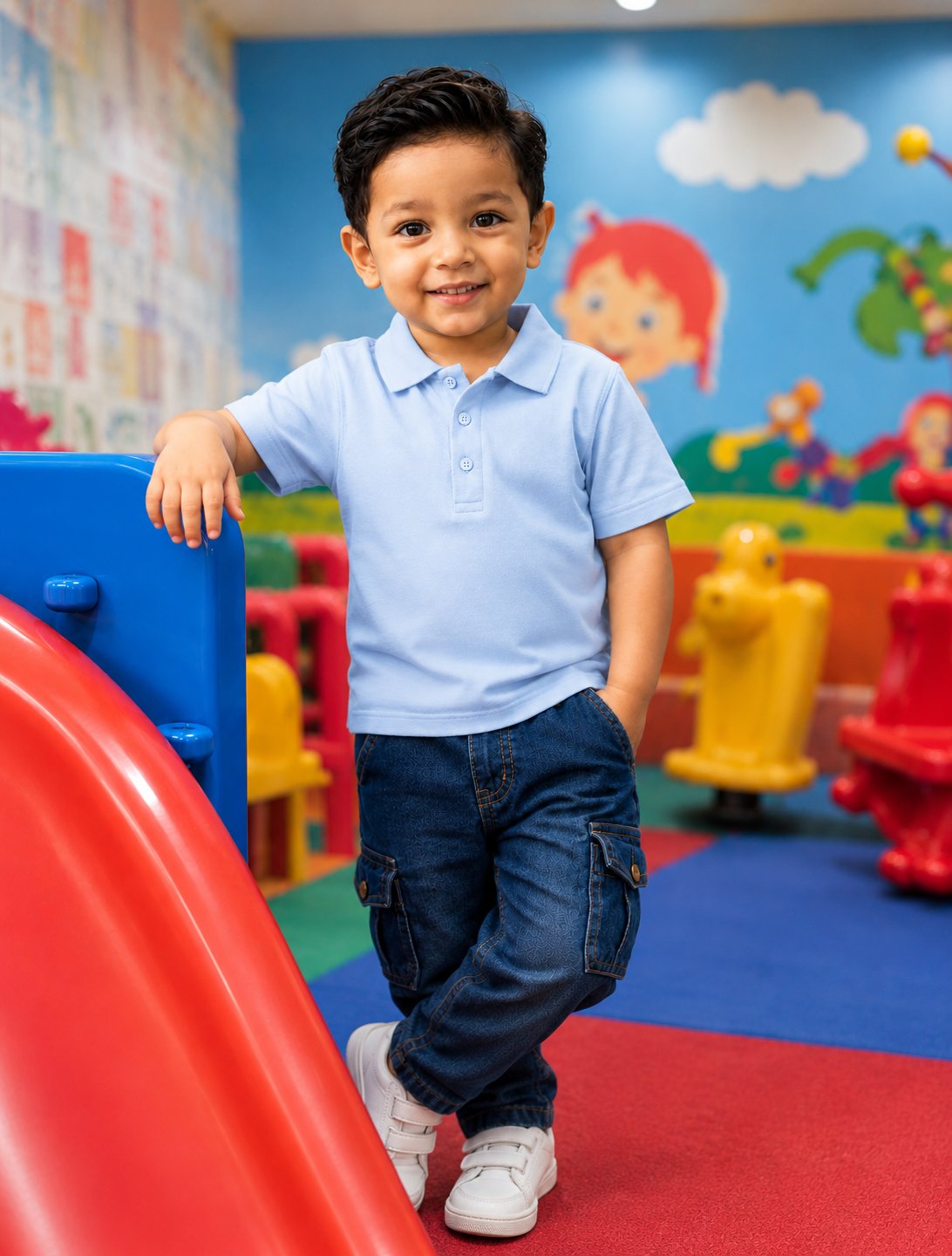 Mashoom Janan Kids' Essential Short-Sleeve Polo - Mashoom Janan