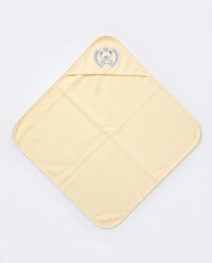 Newborn Baby Luxury Complete 6-Piece Gift Set with Hooded Wrapper (Teddy Bear) - Mashoom Janan