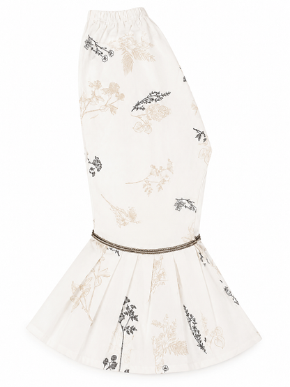 Girl's Floral Print Gharara Set