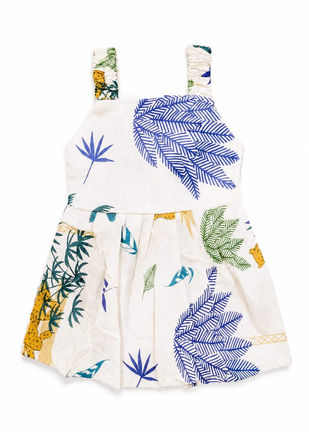 Baby Girl Tropical Print Cotton Summer Frock