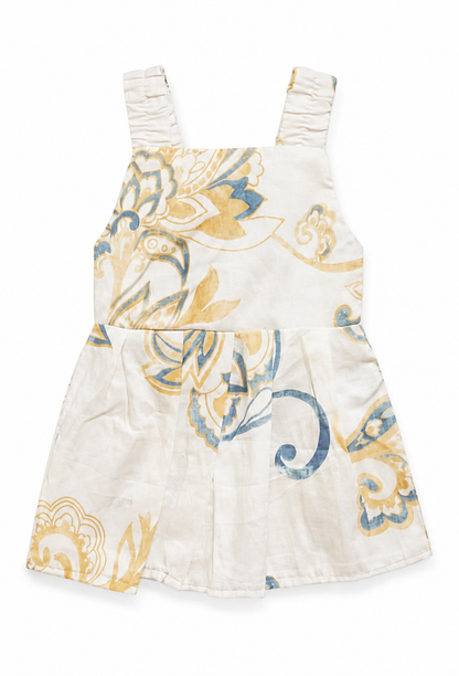 Baby Girl Pastel Floral Print Cotton Summer Frock