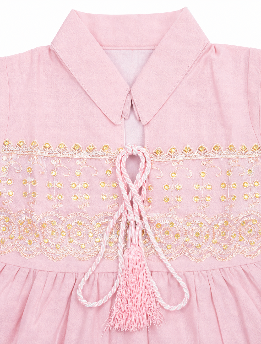 Baby Girl Festive Ethnic Co-ord – Pastel Embroidered